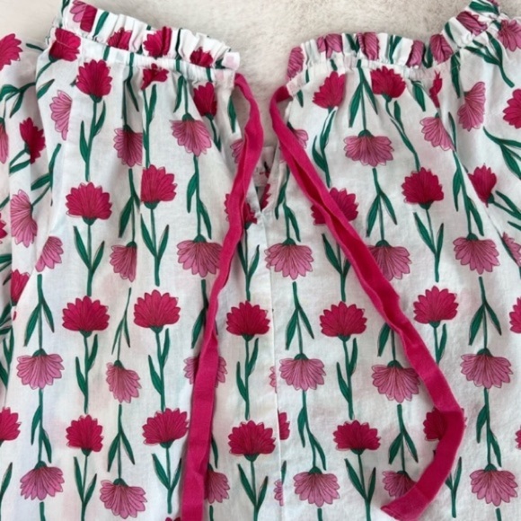 J. CREW Floral Print Tie Back Blouse - Picture 11 of 14